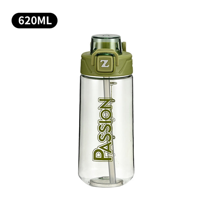 Ladies drinking bottle with integrated measuring system and flip-top closure Kalsten