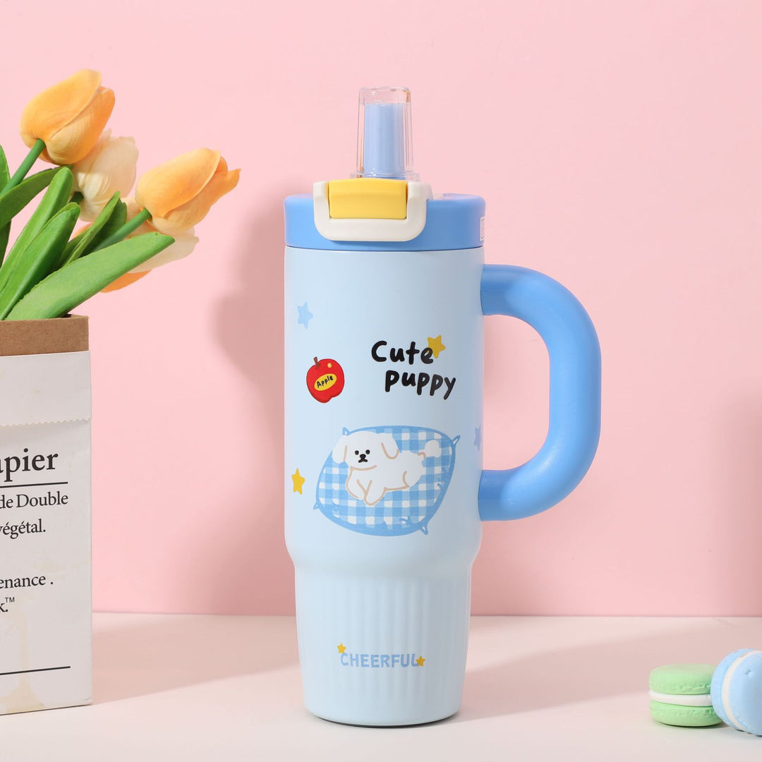 Cartoon-Printed Insulated Travel Mug Kalsten