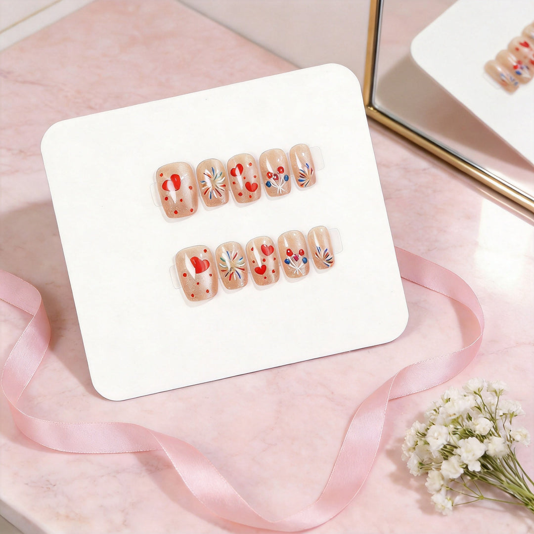 Artistic Seasonal Nail Art Press-On Set Kalsten