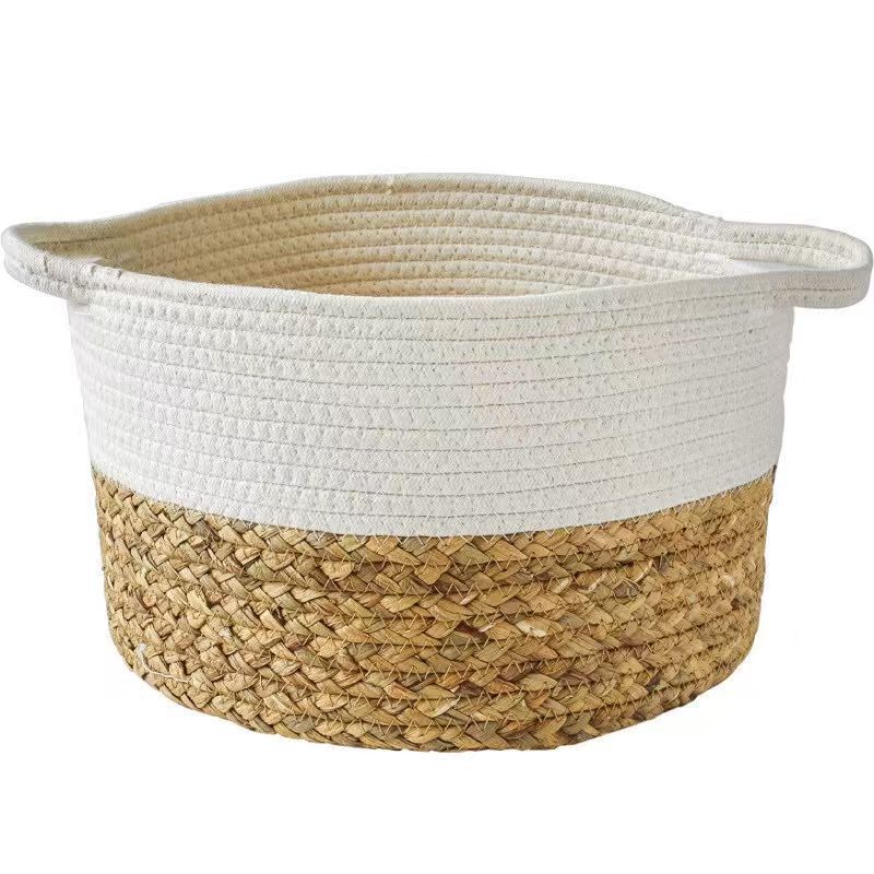 Handcrafted Natural Fiber Storage Basket