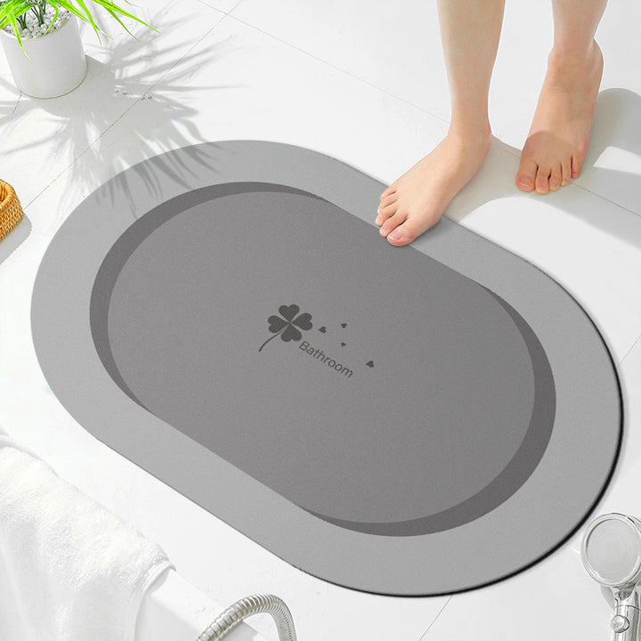 Soft Microfiber Bath Mat with Anti-Slip Features