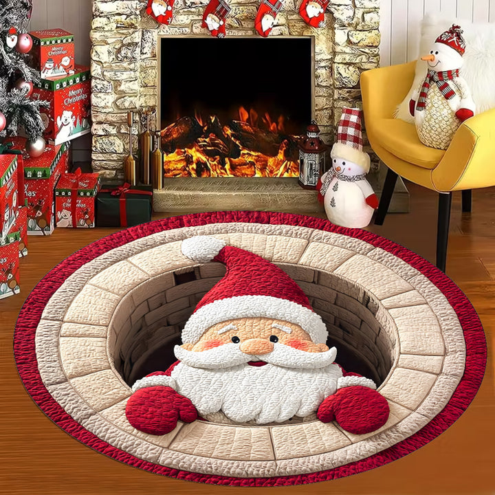 Festive 3D Illusion Area Rug