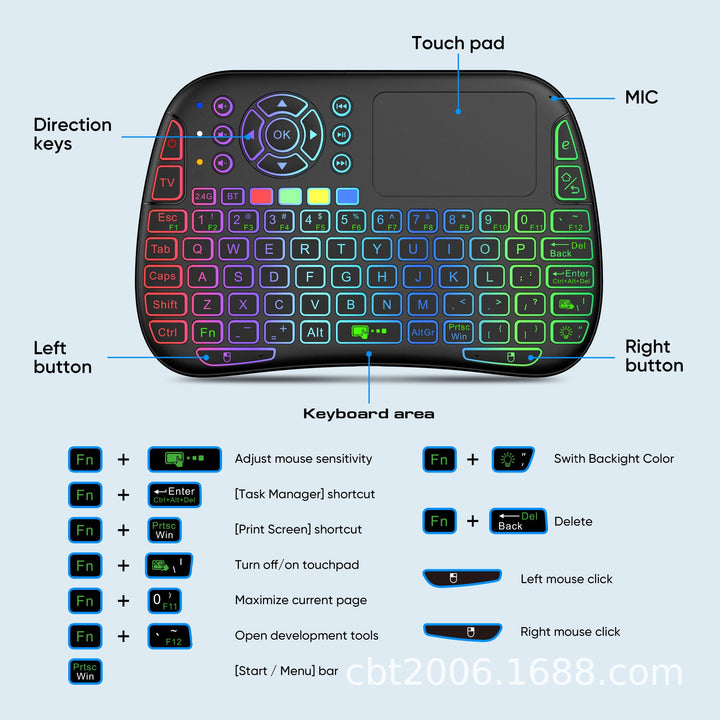 Wireless Mini Keyboard with Touchpad Kalsten
