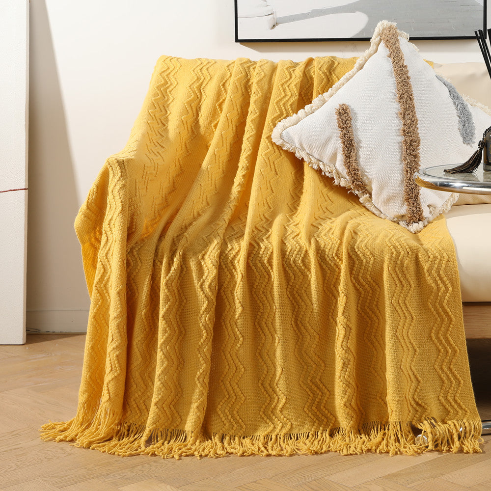 Stylish Textured Throw Blanket