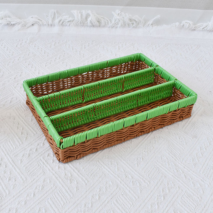 Multi-Tiered Woven Storage Tray Kalsten