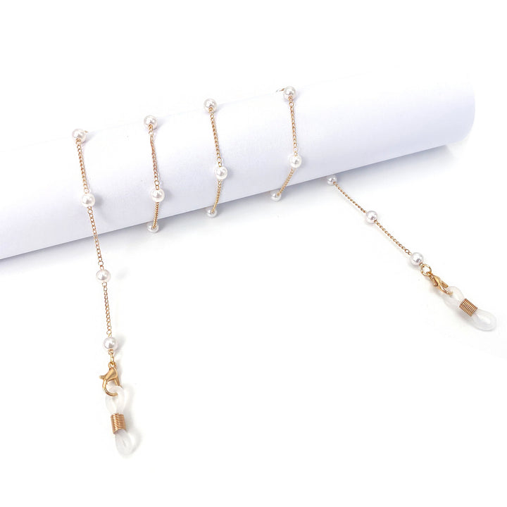 Elegant Pearl-Accented Eyewear Chain Kalsten