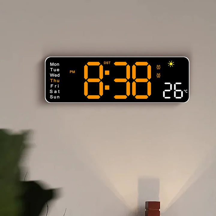 Digital radio alarm clock with temperature and day of the week display Kalsten