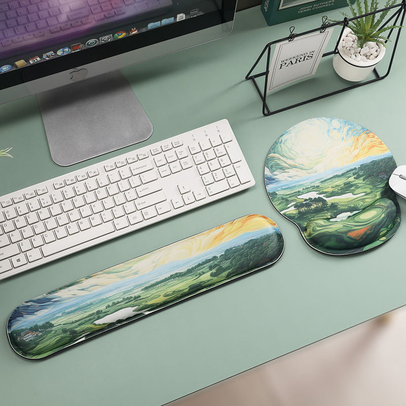 Artistic Landscape Design Mouse Pad