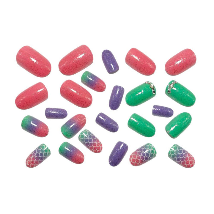 Sparkling Art Nails in Mermaid Design Kalsten