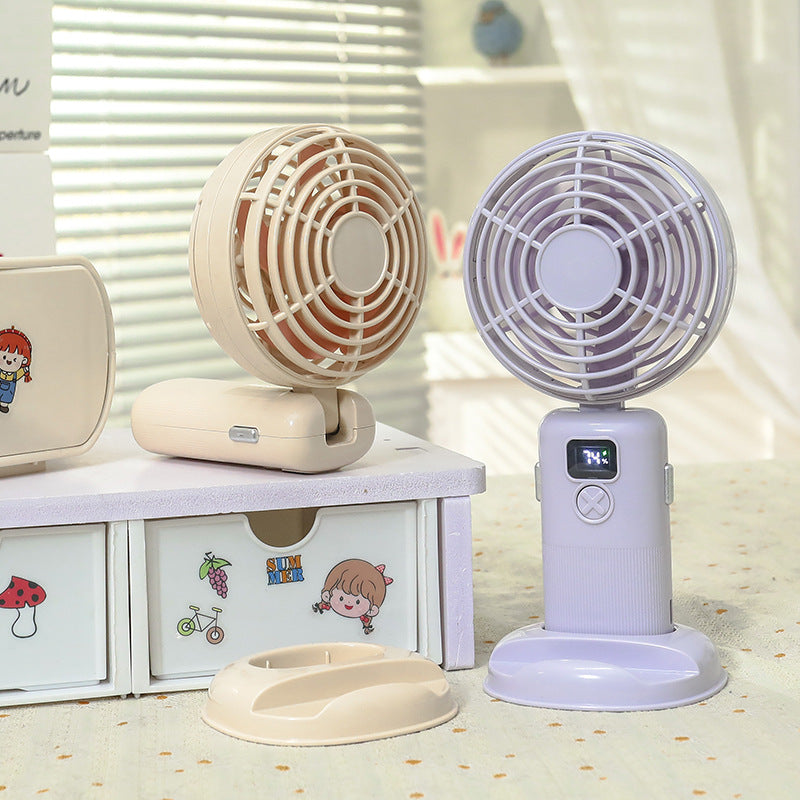 Ladies Portable Mini Fan with Digital Display Kalsten