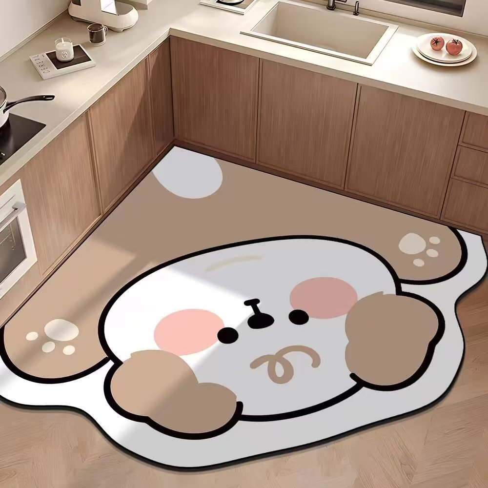 Cartoon Dog-Shaped Area Rug
