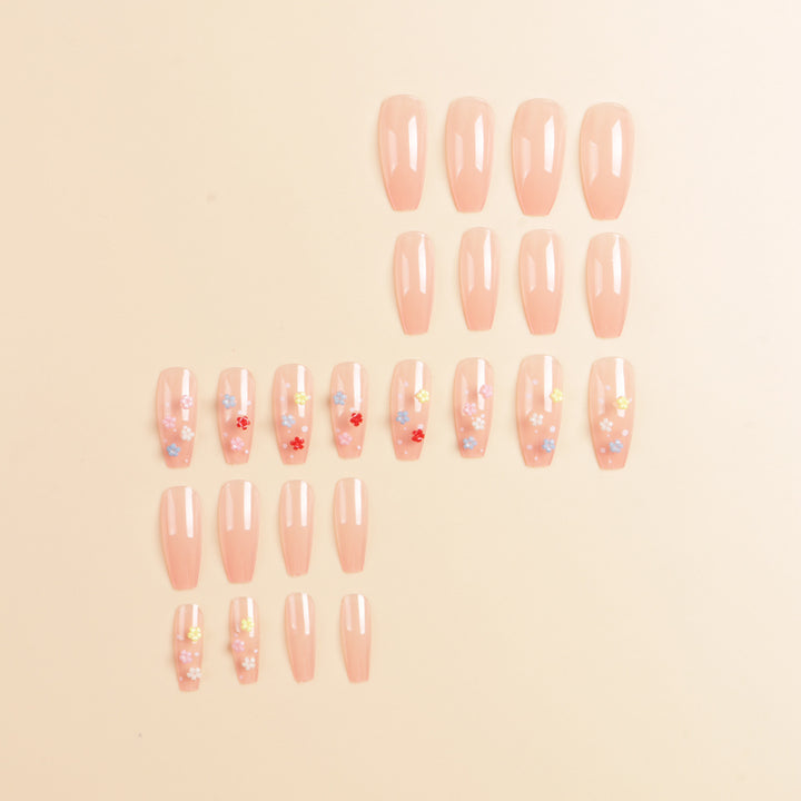 Floral Design Press-On Nail Set Kalsten