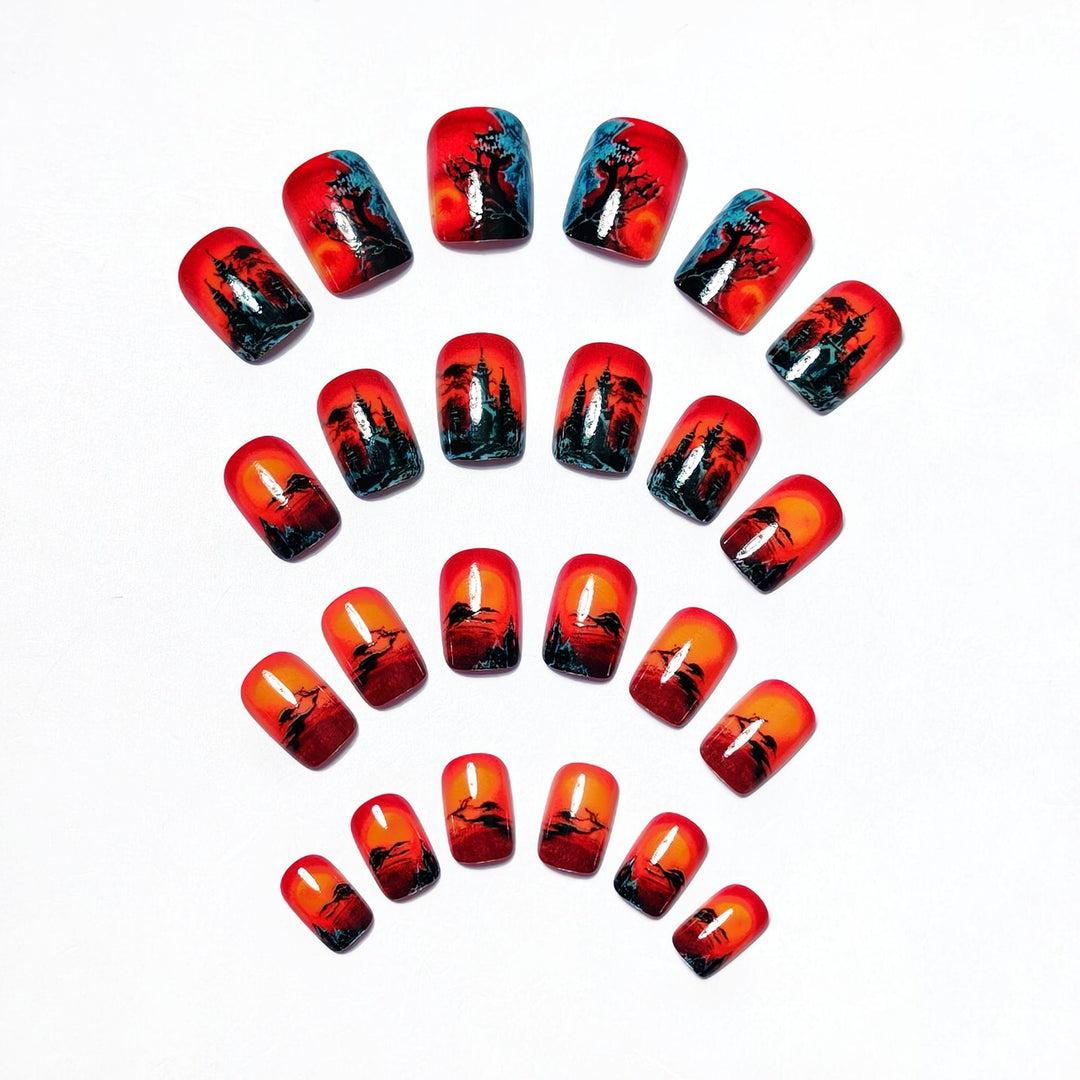Creative Halloween Design Artificial Nails Kalsten