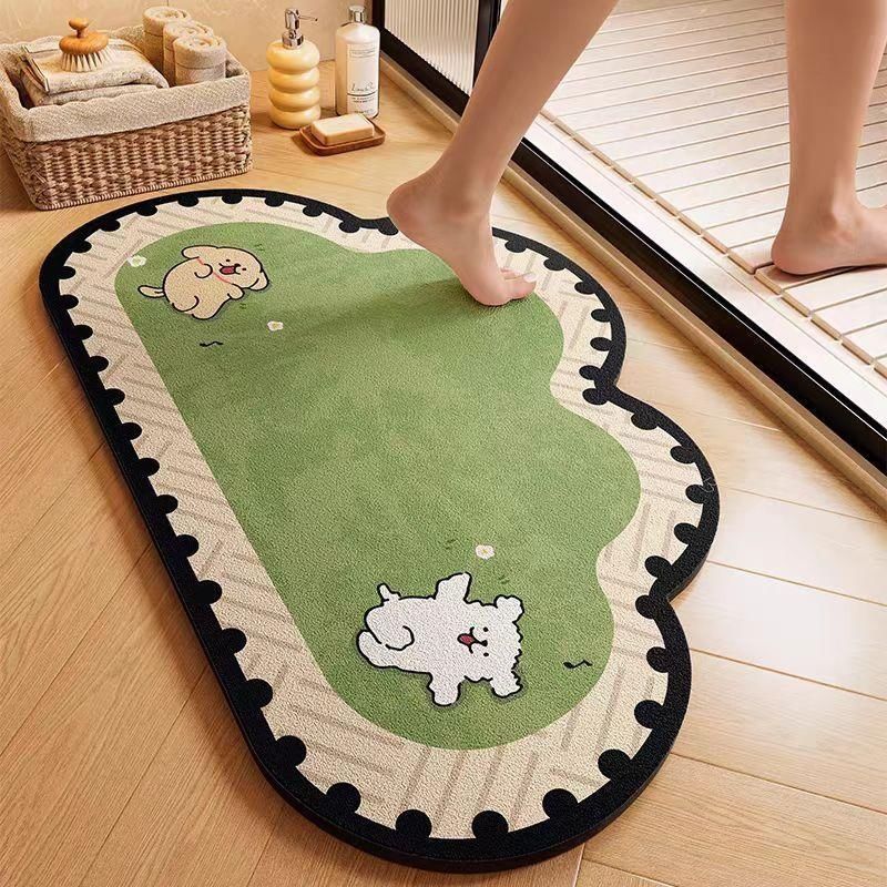 Cute Animal-Themed Plush Bath Mat