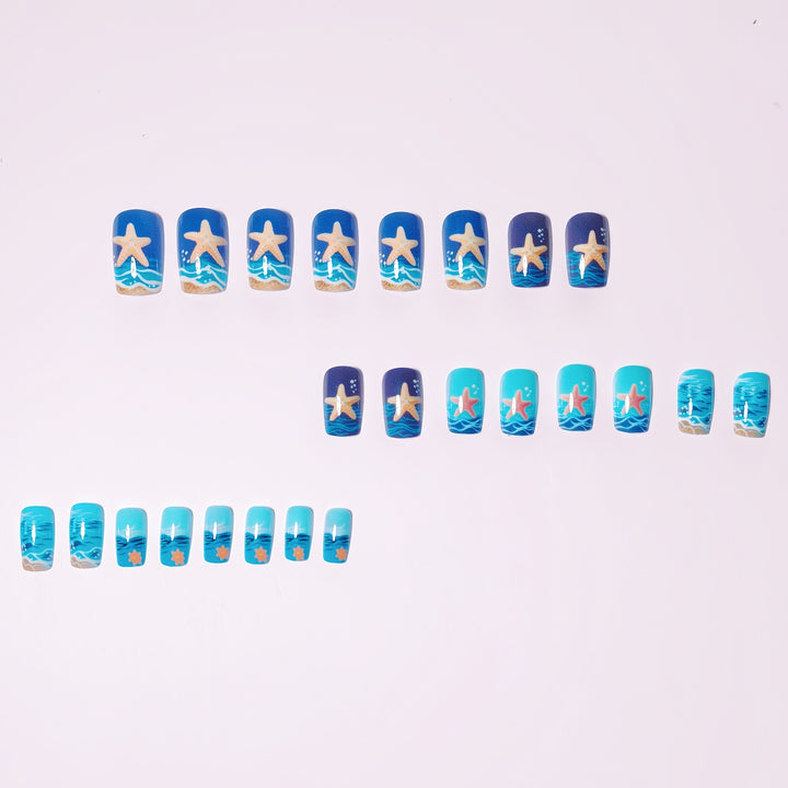 Artificial Nail Design Set with Maritime Motif Kalsten