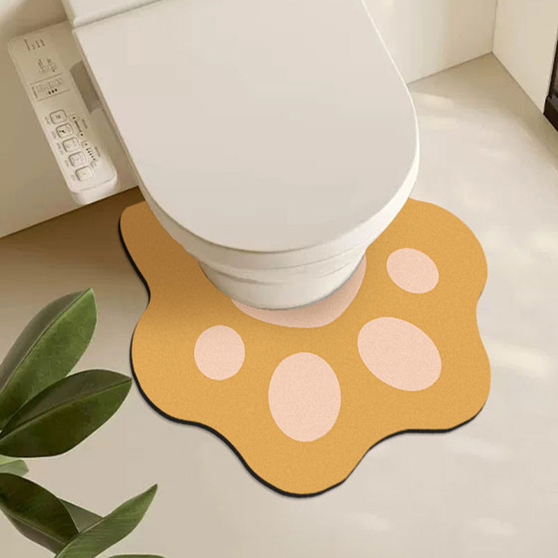 Cute Paw-Shaped Bathroom Mat