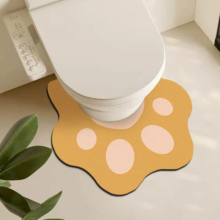 Cute Paw-Shaped Bathroom Mat