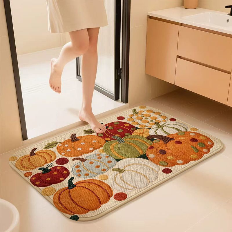 Decorative Pumpkin Bath Rug