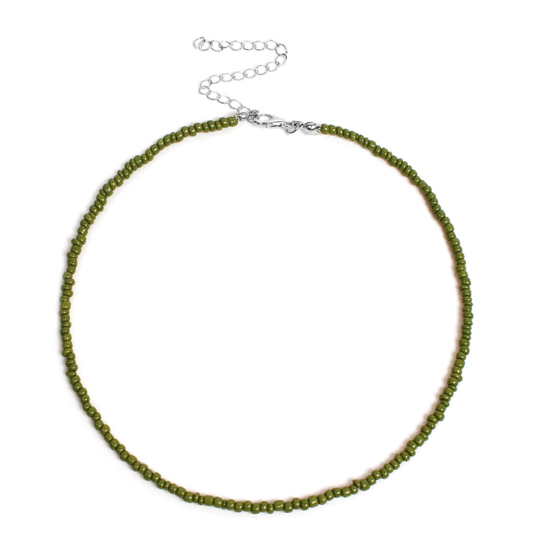 Colorful Beaded Choker Necklace Kalsten