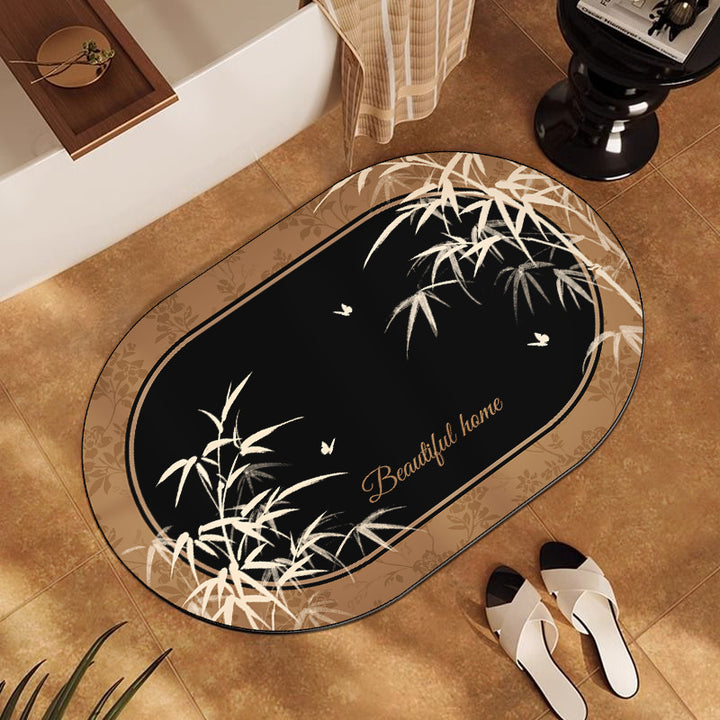 Floral Print Indoor Area Mat