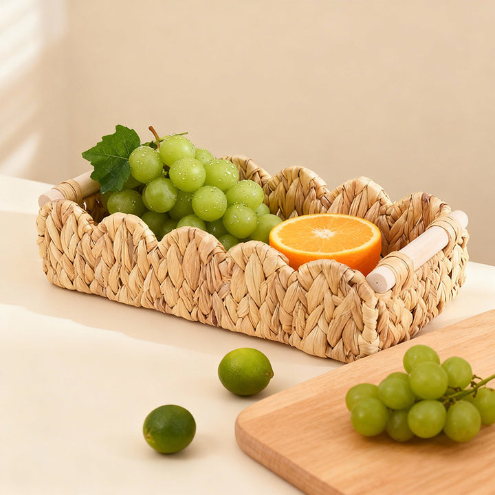 Decorative Wicker Tray Kalsten