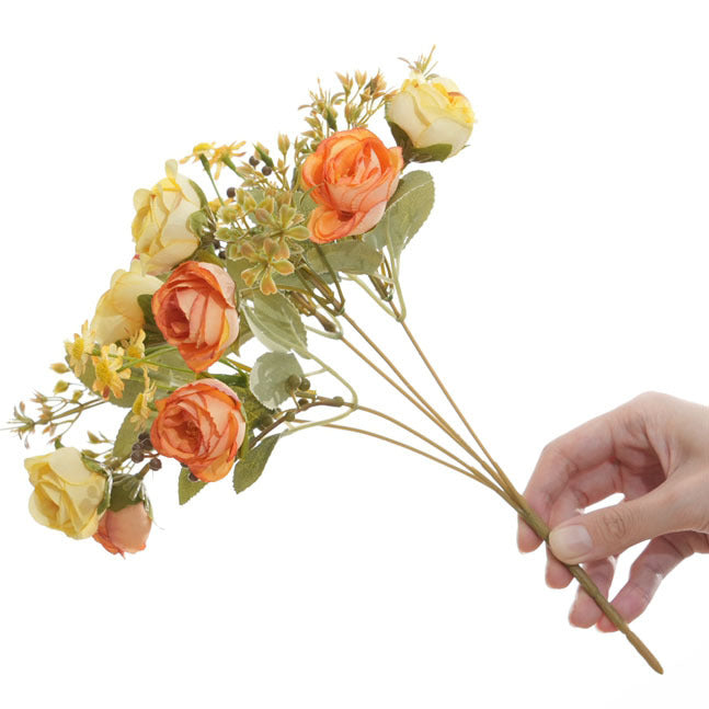 Lifelike Floral Bouquet with Wildflower Accents