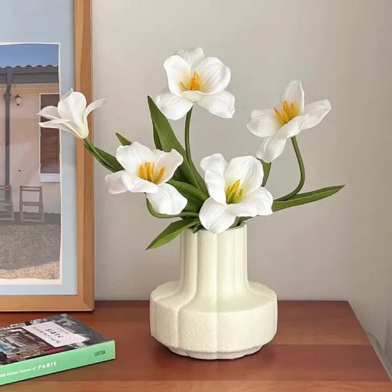 Elegant Faux Tulip Floral Arrangement