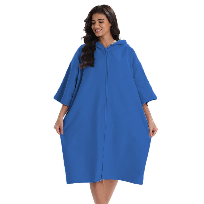 Practical and comfortable bathrobe poncho Kalsten