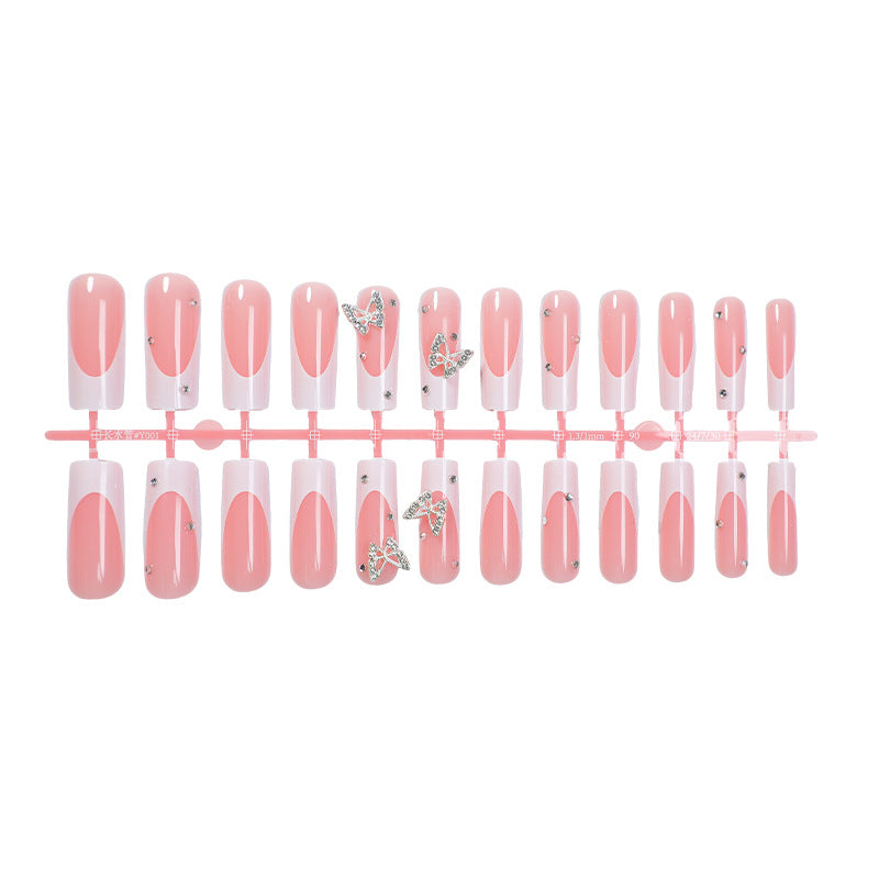 Decorative Press-On Nail Kit with Butterfly Accents kalsten