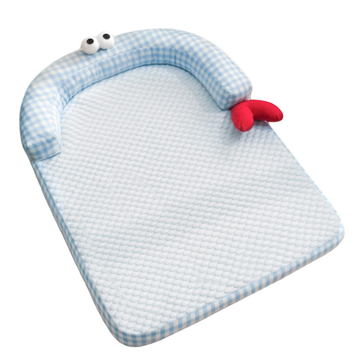 Unisex nan ergonomic baby sleeping mat with padded head edge and washable cover Kalsten