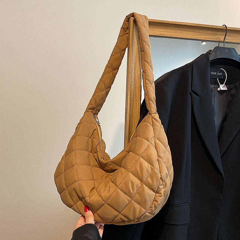 Quilted Hobo Shoulder Bag