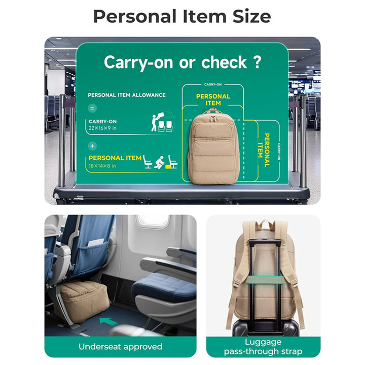 Multifunctional Travel Backpack with Shoe Compartment Kalsten