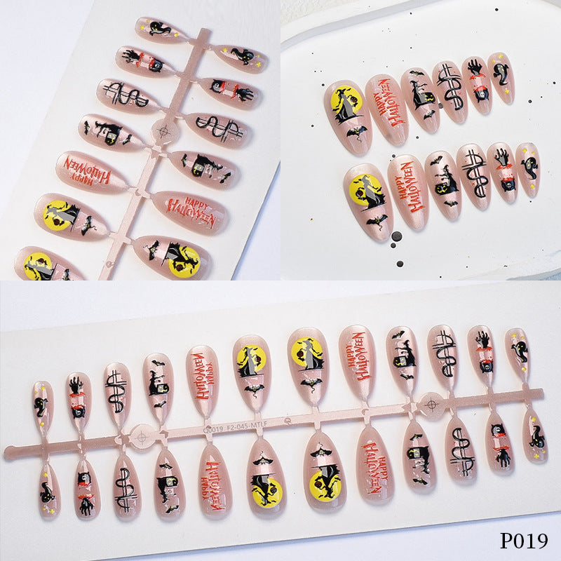 Halloween-Themed Press-On Nail Art Set Kalsten