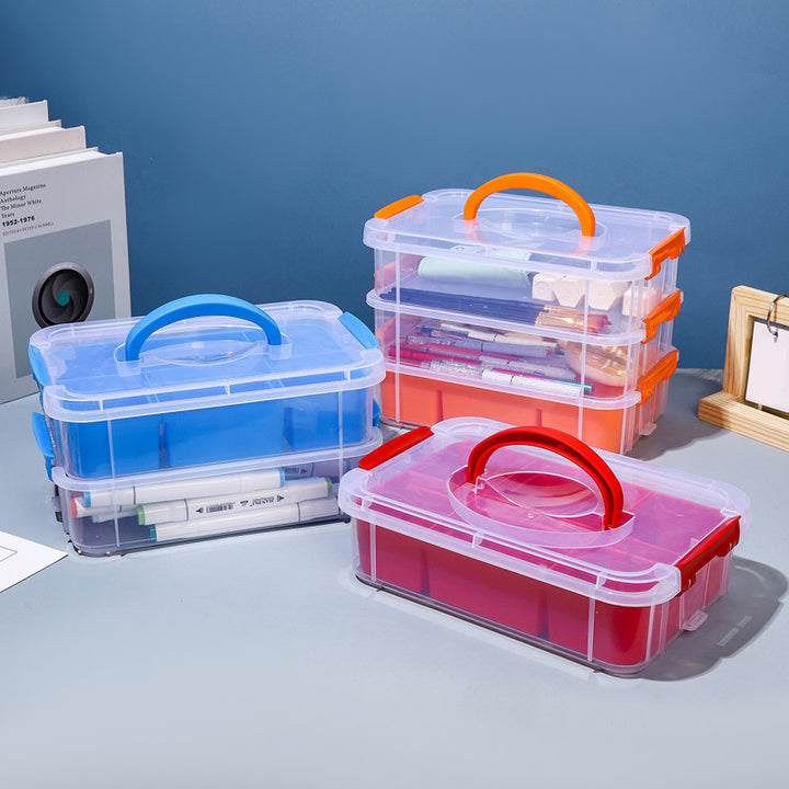 Stackable Multi-Compartment Storage Organizer Kalsten