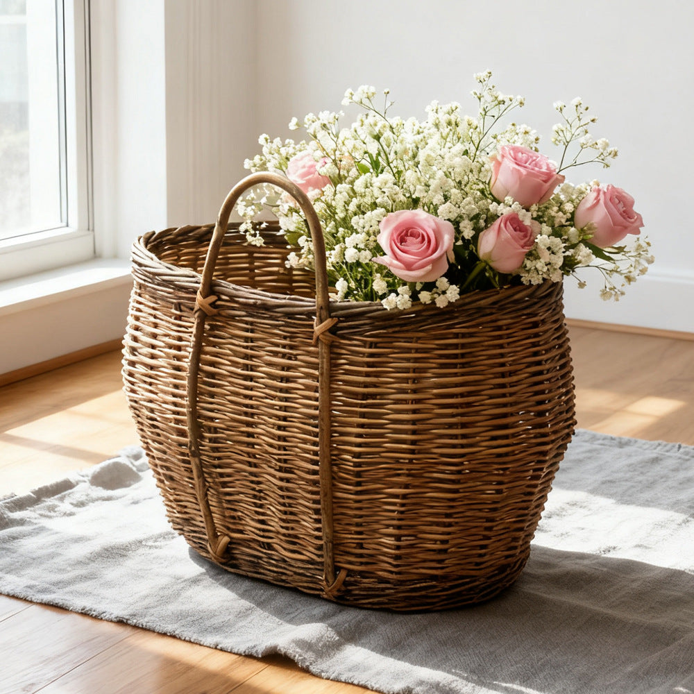 Rustic Handwoven Basket Kalsten