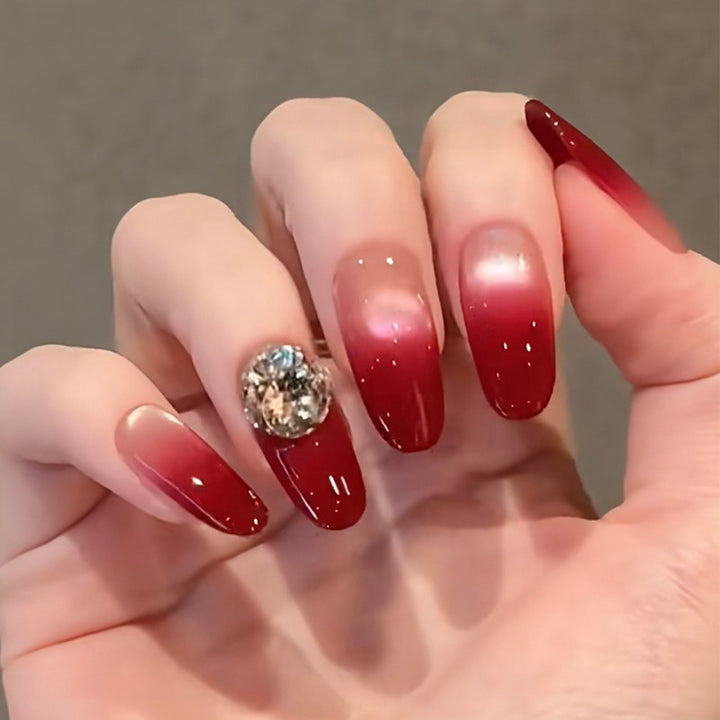 Stylish Press-On Nail Set with Artistic Leopard Design Kalsten