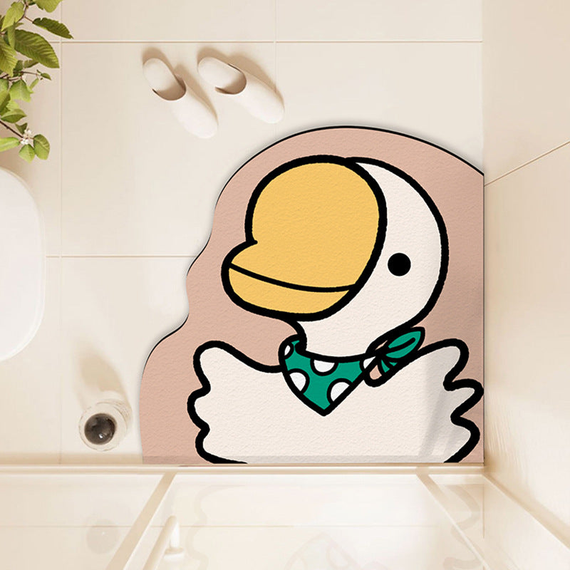 Cute Animal-Themed Bathroom Mat