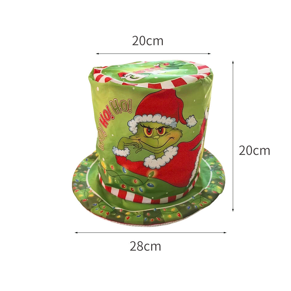 Whimsical Plush Grinch Hat