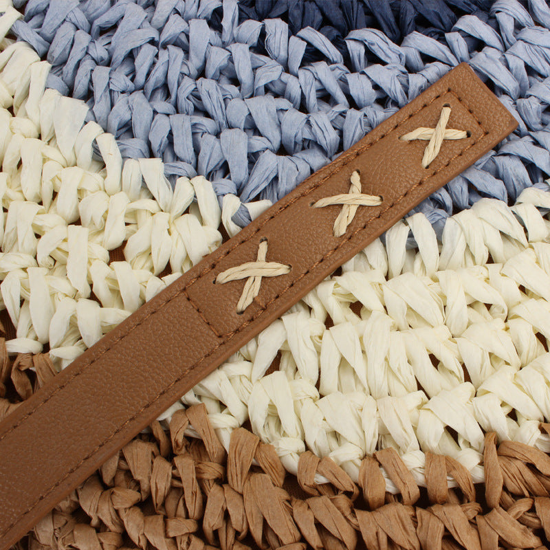 Round straw bag Kalsten