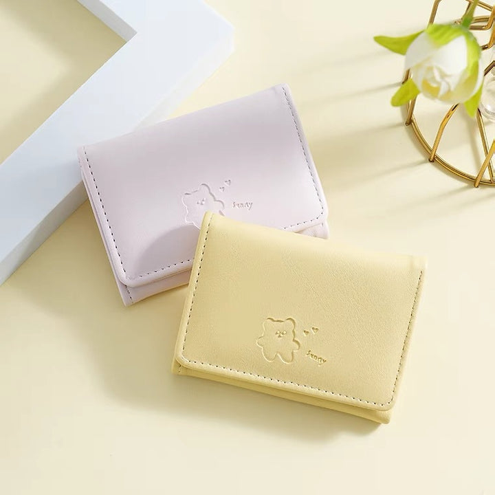 Cute Leather Tri-Fold Wallet Kalsten