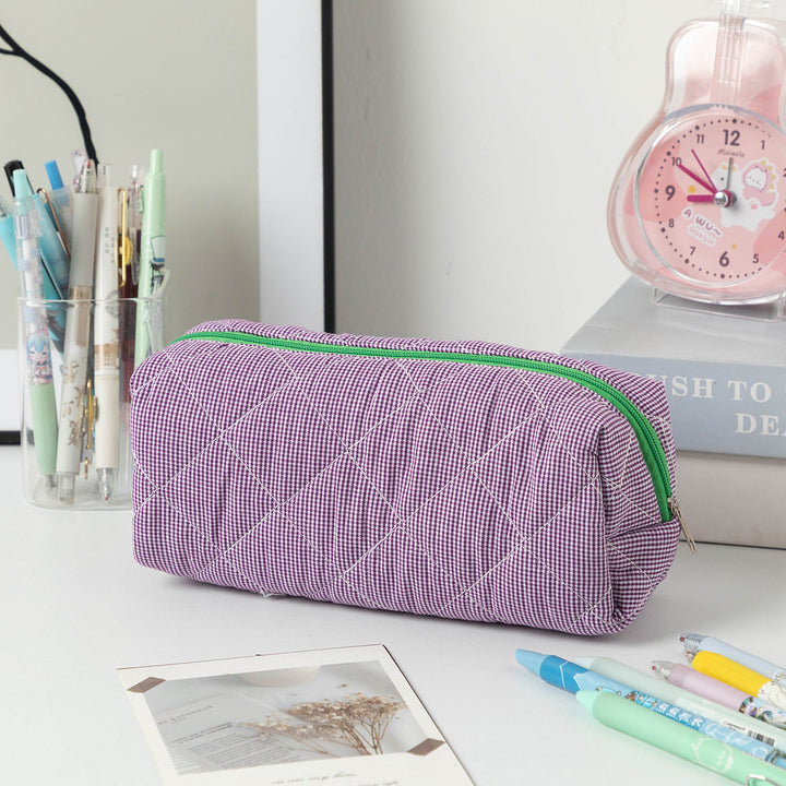 Quilted Zippered Pencil Case Kalsten