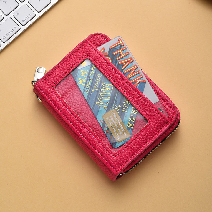 Textured  Zip Around Card Holder Kalsten