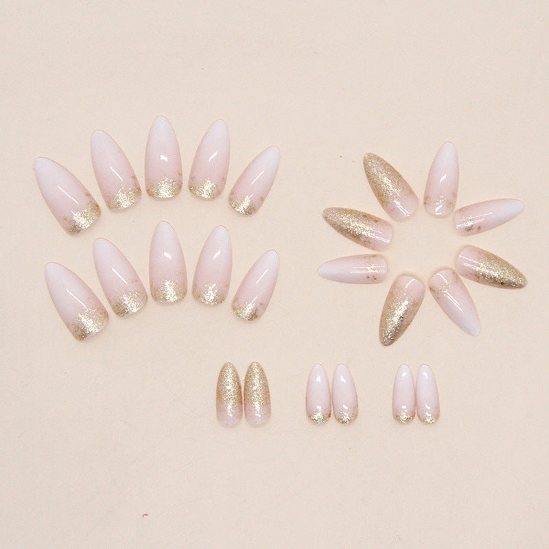 Elegant Glitter Gel Nail Tips Kalsten