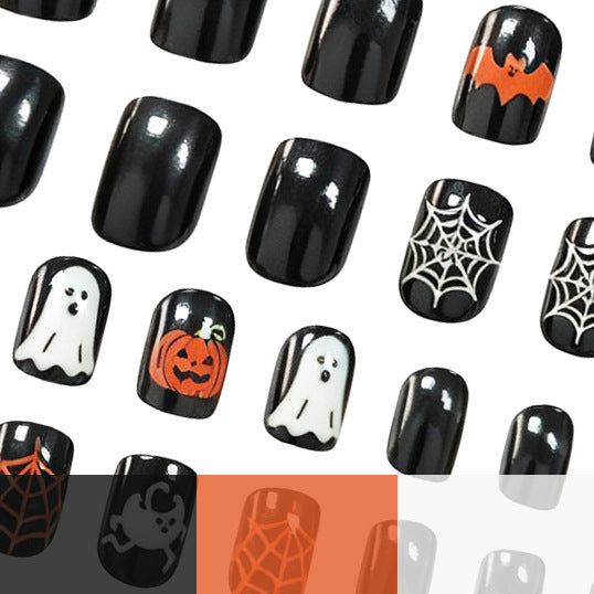 Creative Halloween-Themed Acrylic Nail Art Enhancements Kalsten