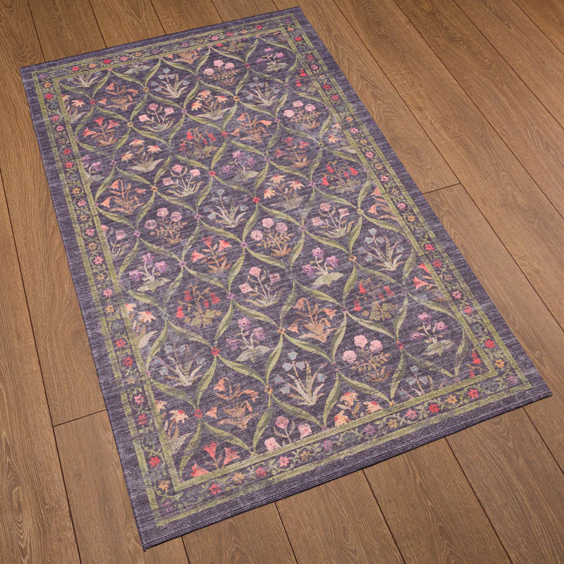 Flower pattern Decorative Rug