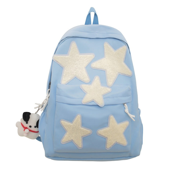 Star-Embroidered Casual Backpack Kalsten