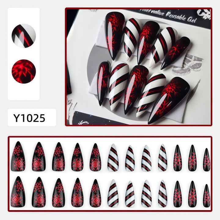 Artificial nails in elegant stiletto design with silky finish Kalsten