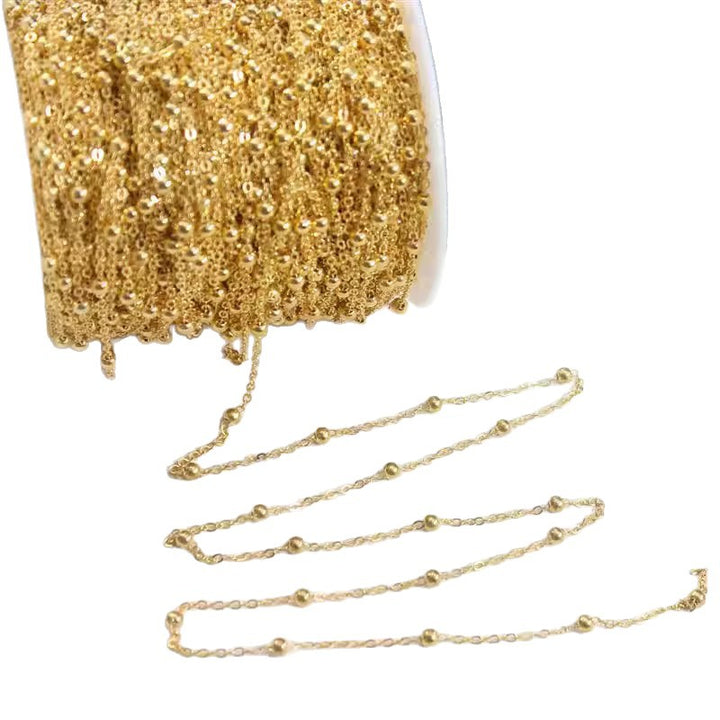 Delicate Beaded Chain Necklace Kalsten