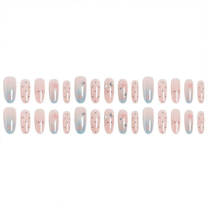Creative nail art set with sparkling star and animal designs Kalsten