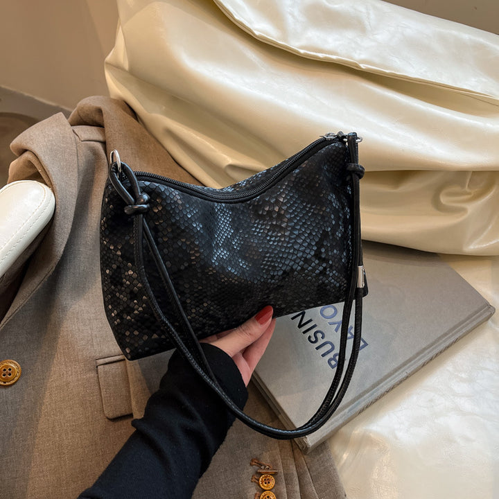 Snake-Print Evening Handbag